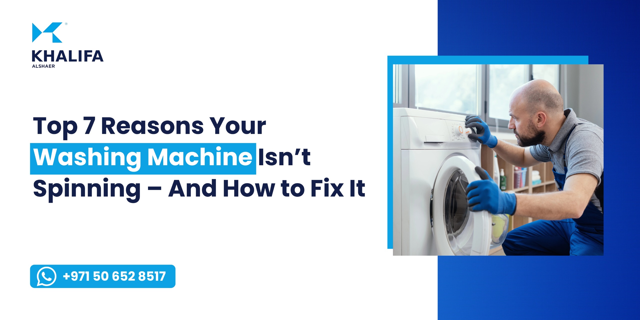 Top 7 Reasons Your Washing Machine Isn’t Spinning – And How to Fix It